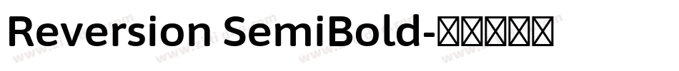 Reversion SemiBold字体转换